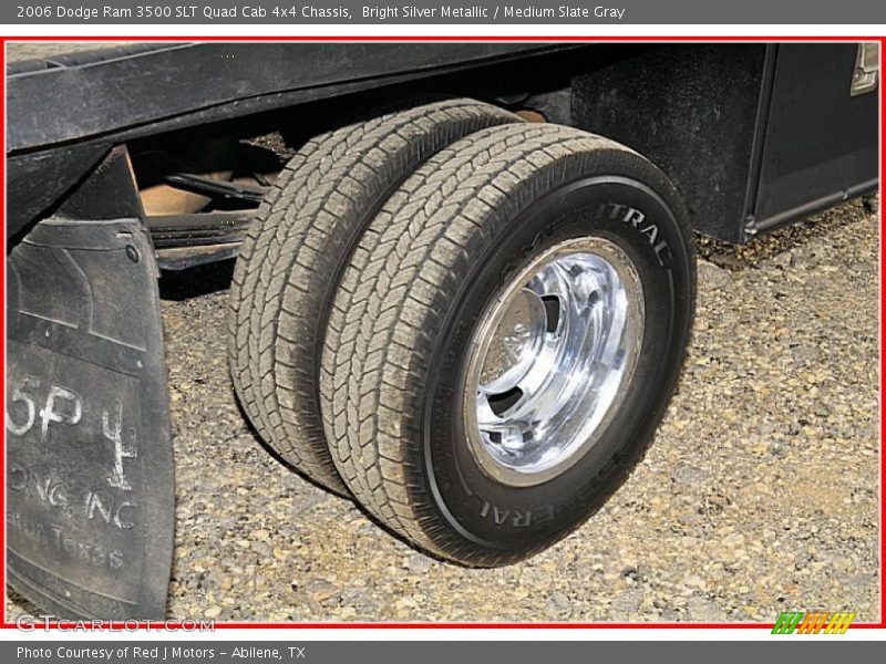 Bright Silver Metallic / Medium Slate Gray 2006 Dodge Ram 3500 SLT Quad Cab 4x4 Chassis