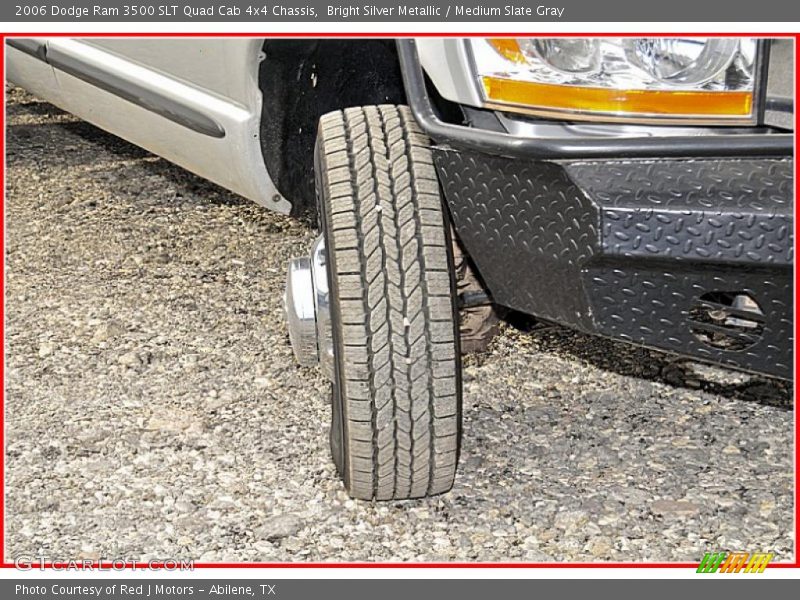 Bright Silver Metallic / Medium Slate Gray 2006 Dodge Ram 3500 SLT Quad Cab 4x4 Chassis