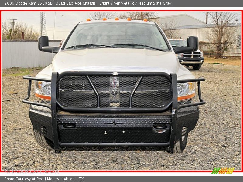 Bright Silver Metallic / Medium Slate Gray 2006 Dodge Ram 3500 SLT Quad Cab 4x4 Chassis