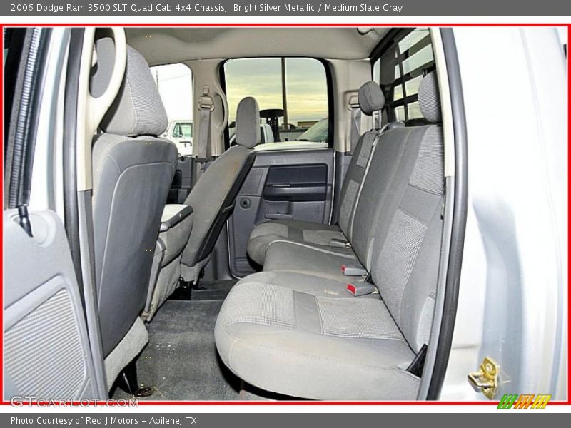 Bright Silver Metallic / Medium Slate Gray 2006 Dodge Ram 3500 SLT Quad Cab 4x4 Chassis