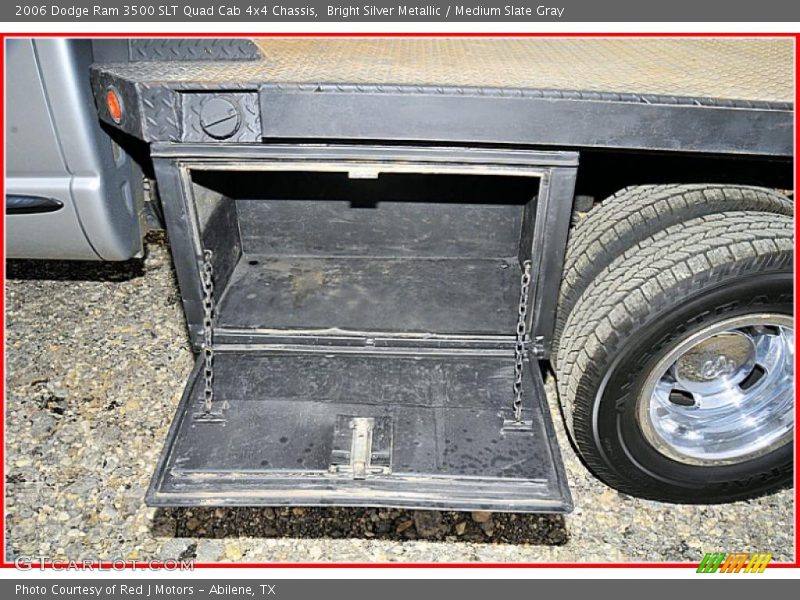 Bright Silver Metallic / Medium Slate Gray 2006 Dodge Ram 3500 SLT Quad Cab 4x4 Chassis
