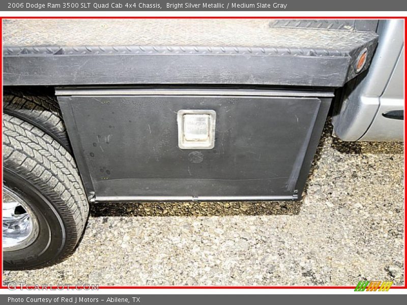 Bright Silver Metallic / Medium Slate Gray 2006 Dodge Ram 3500 SLT Quad Cab 4x4 Chassis