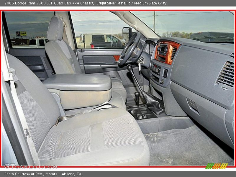 Bright Silver Metallic / Medium Slate Gray 2006 Dodge Ram 3500 SLT Quad Cab 4x4 Chassis