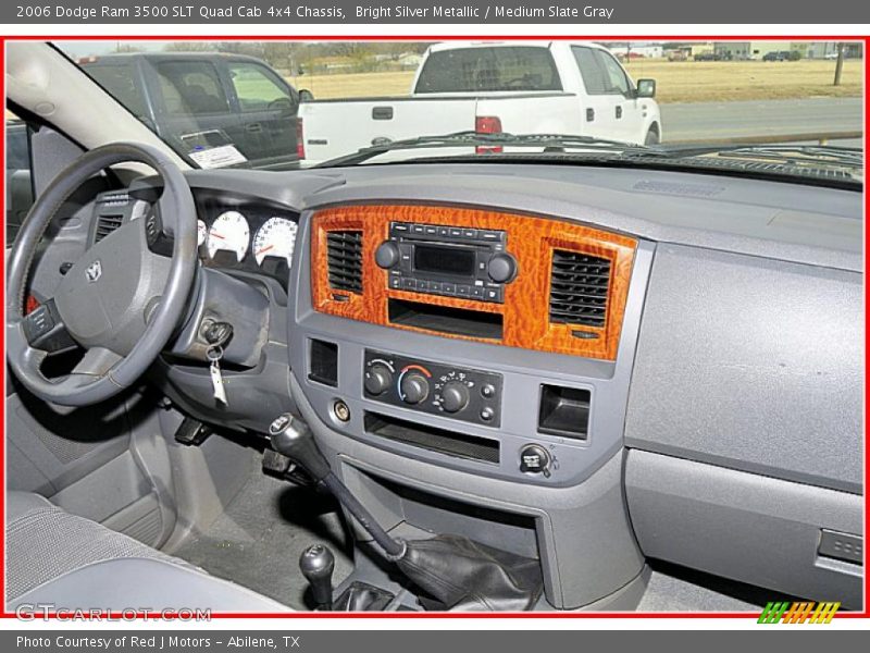 Bright Silver Metallic / Medium Slate Gray 2006 Dodge Ram 3500 SLT Quad Cab 4x4 Chassis