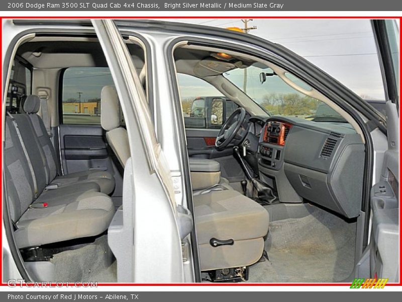 Bright Silver Metallic / Medium Slate Gray 2006 Dodge Ram 3500 SLT Quad Cab 4x4 Chassis