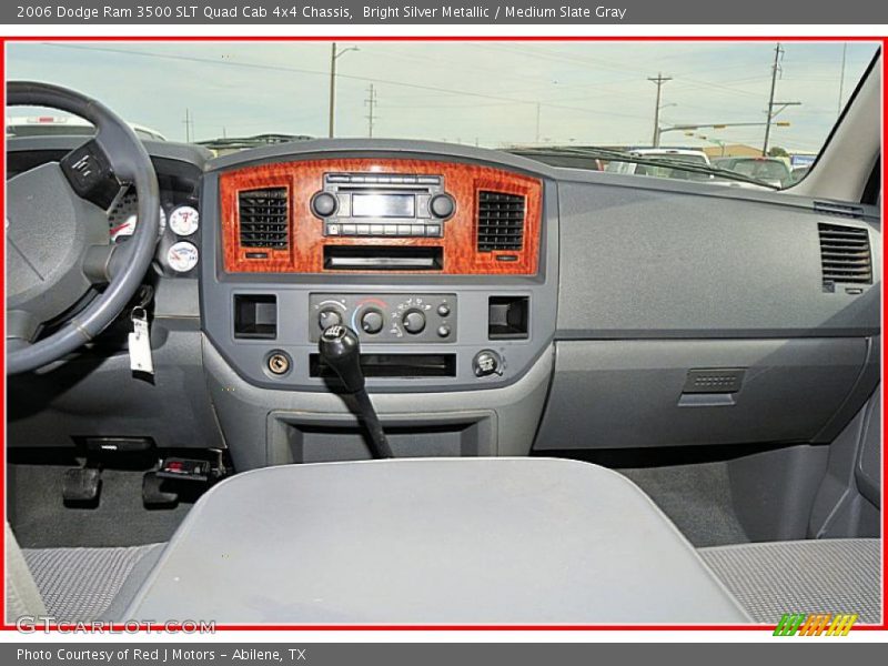 Bright Silver Metallic / Medium Slate Gray 2006 Dodge Ram 3500 SLT Quad Cab 4x4 Chassis