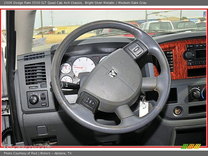 Bright Silver Metallic / Medium Slate Gray 2006 Dodge Ram 3500 SLT Quad Cab 4x4 Chassis