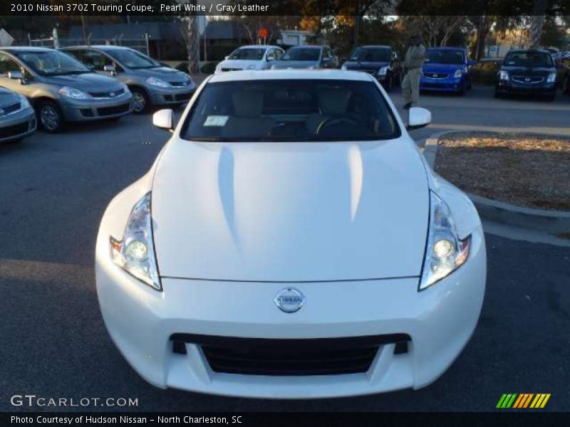 Pearl White / Gray Leather 2010 Nissan 370Z Touring Coupe