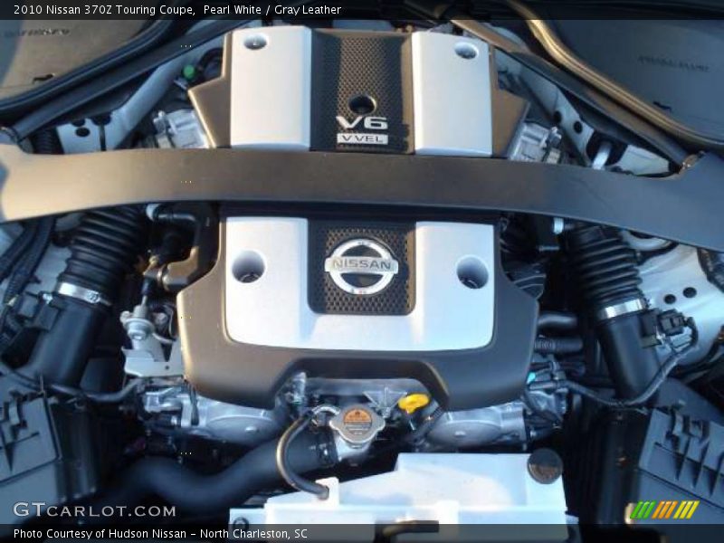 Pearl White / Gray Leather 2010 Nissan 370Z Touring Coupe