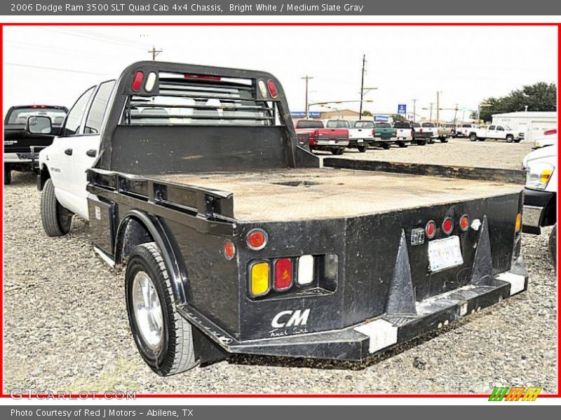 Bright White / Medium Slate Gray 2006 Dodge Ram 3500 SLT Quad Cab 4x4 Chassis