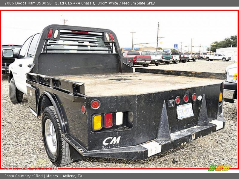 Bright White / Medium Slate Gray 2006 Dodge Ram 3500 SLT Quad Cab 4x4 Chassis