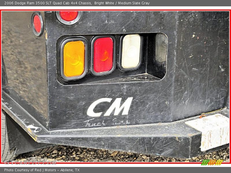 Bright White / Medium Slate Gray 2006 Dodge Ram 3500 SLT Quad Cab 4x4 Chassis