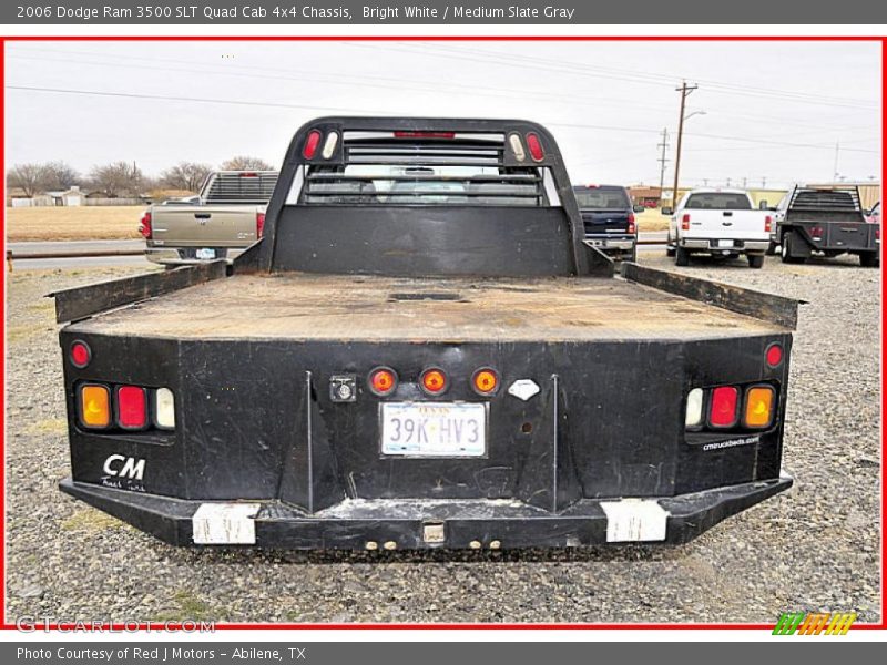 Bright White / Medium Slate Gray 2006 Dodge Ram 3500 SLT Quad Cab 4x4 Chassis