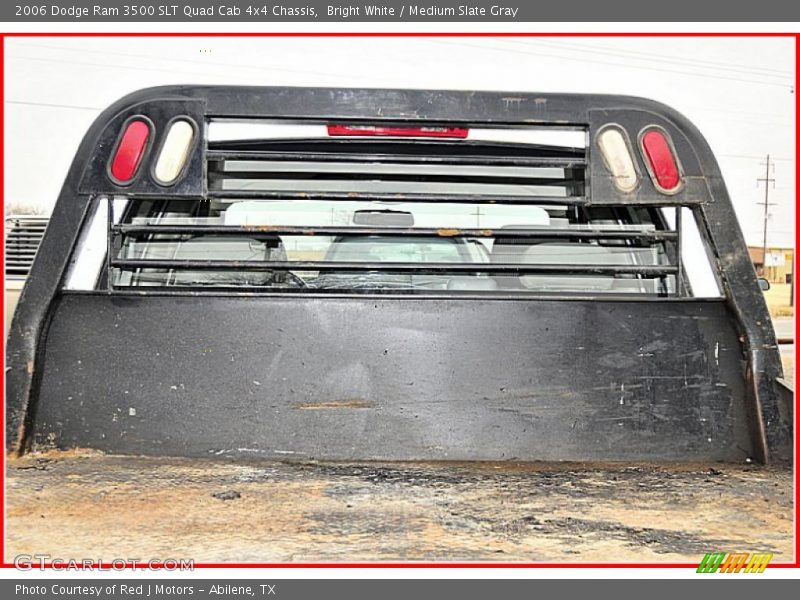 Bright White / Medium Slate Gray 2006 Dodge Ram 3500 SLT Quad Cab 4x4 Chassis
