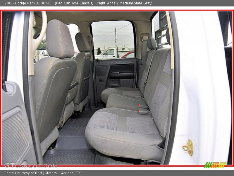 Bright White / Medium Slate Gray 2006 Dodge Ram 3500 SLT Quad Cab 4x4 Chassis