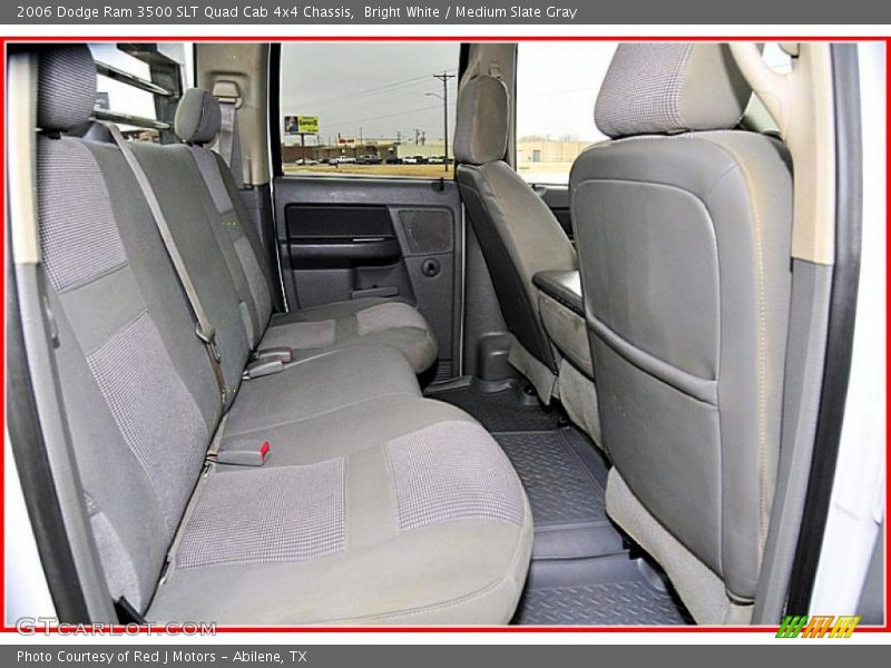 Bright White / Medium Slate Gray 2006 Dodge Ram 3500 SLT Quad Cab 4x4 Chassis
