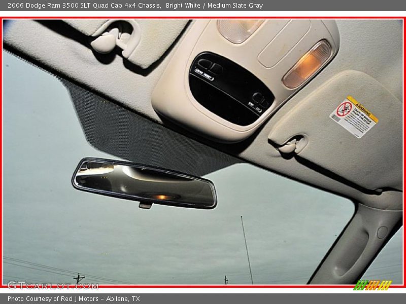 Bright White / Medium Slate Gray 2006 Dodge Ram 3500 SLT Quad Cab 4x4 Chassis