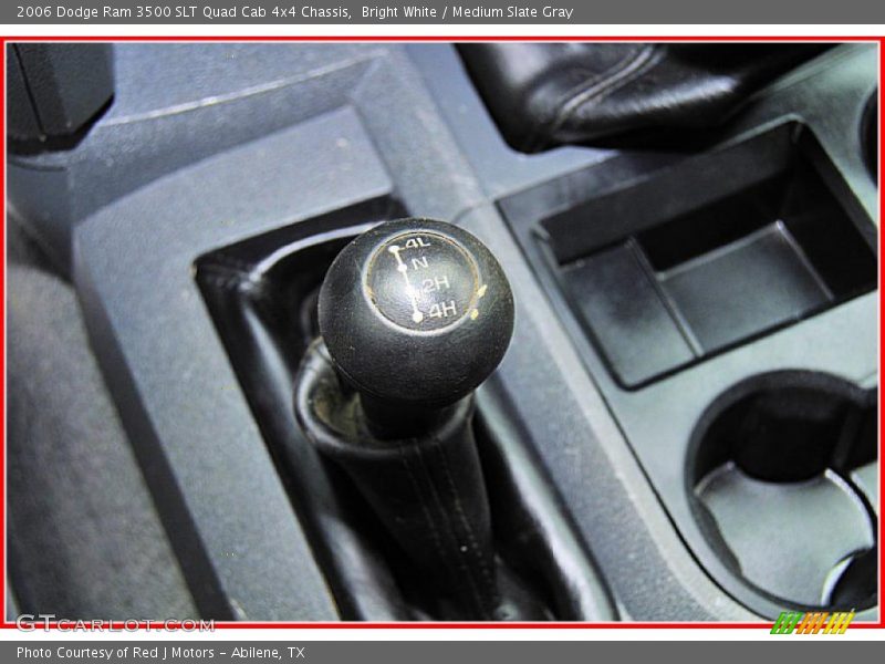 Bright White / Medium Slate Gray 2006 Dodge Ram 3500 SLT Quad Cab 4x4 Chassis