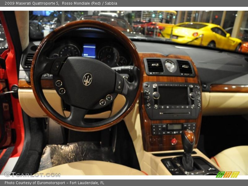 Dashboard of 2009 Quattroporte S