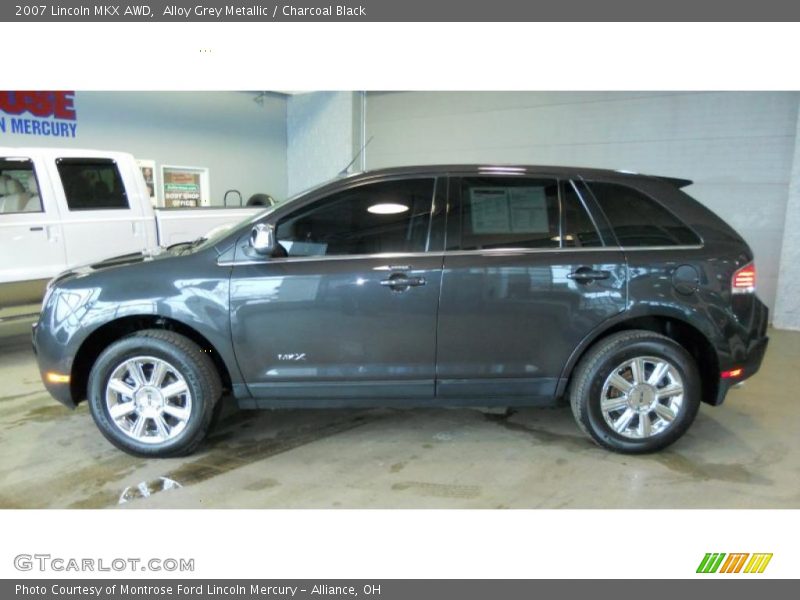 Alloy Grey Metallic / Charcoal Black 2007 Lincoln MKX AWD