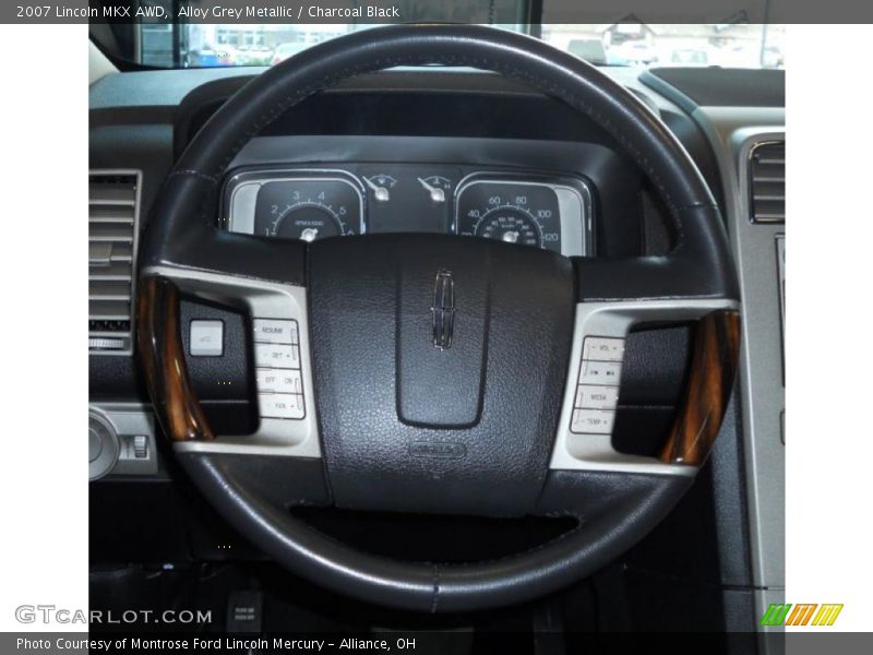 Alloy Grey Metallic / Charcoal Black 2007 Lincoln MKX AWD