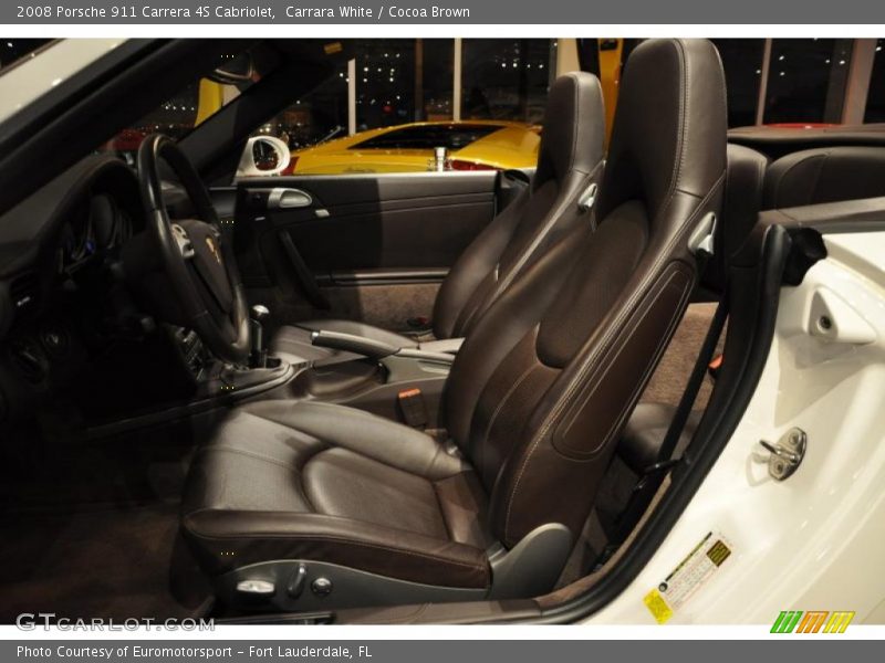  2008 911 Carrera 4S Cabriolet Cocoa Brown Interior
