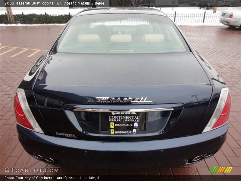 Blu Oceano Metallic / Beige 2008 Maserati Quattroporte