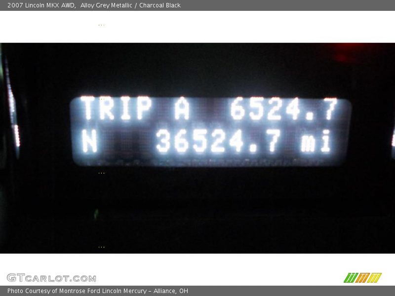 Alloy Grey Metallic / Charcoal Black 2007 Lincoln MKX AWD