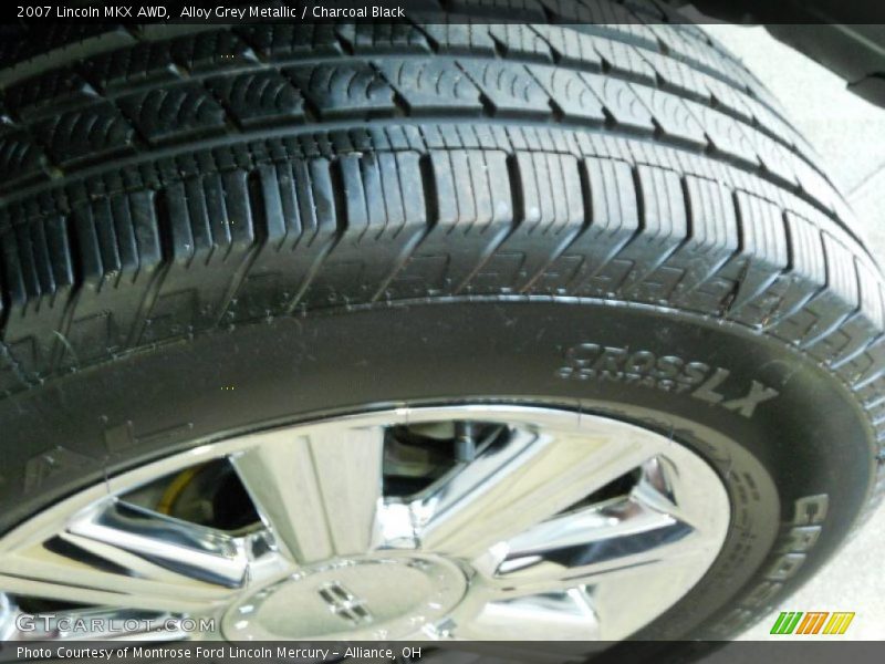 Alloy Grey Metallic / Charcoal Black 2007 Lincoln MKX AWD