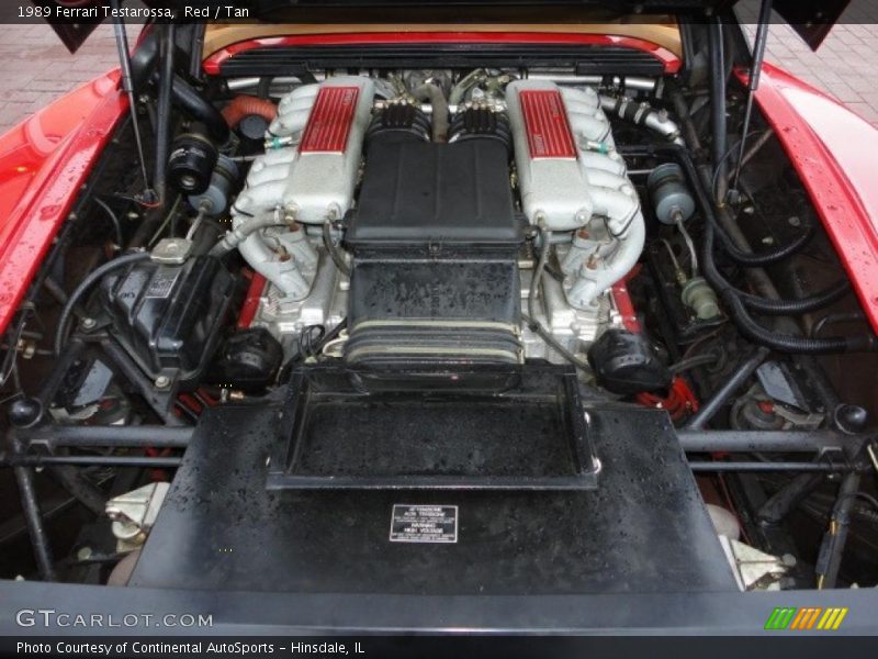  1989 Testarossa  Engine - 4.9 Liter DOHC 48V Flat 12 Cylinder