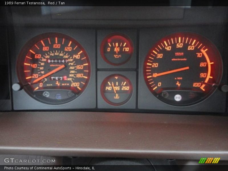  1989 Testarossa   Gauges