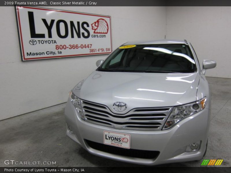 Classic Silver Metallic / Gray 2009 Toyota Venza AWD