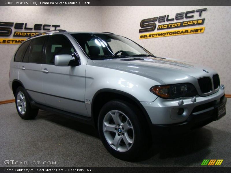 Titanium Silver Metallic / Black 2006 BMW X5 3.0i