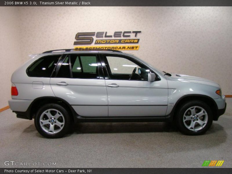 Titanium Silver Metallic / Black 2006 BMW X5 3.0i