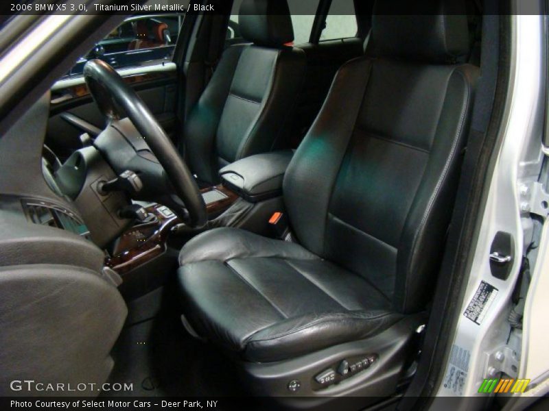 Titanium Silver Metallic / Black 2006 BMW X5 3.0i