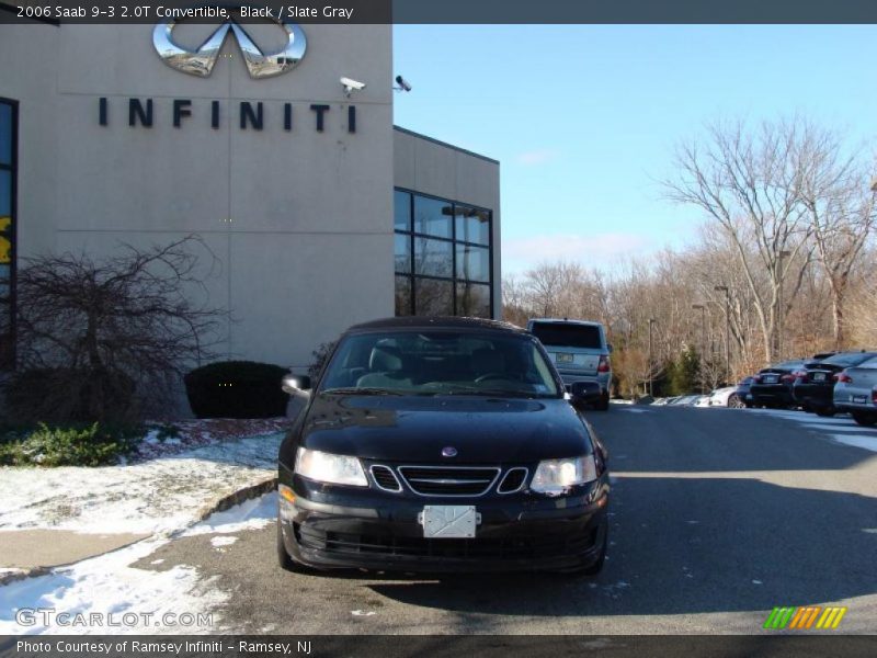 Black / Slate Gray 2006 Saab 9-3 2.0T Convertible