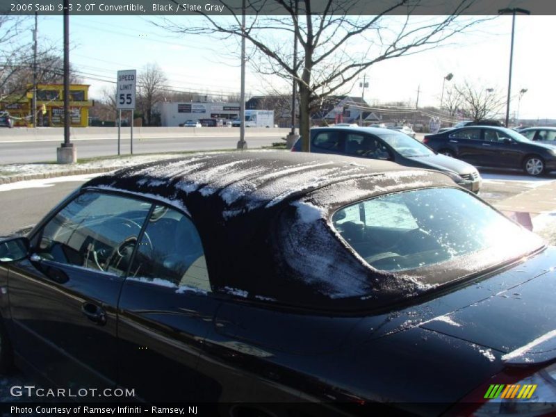 Black / Slate Gray 2006 Saab 9-3 2.0T Convertible