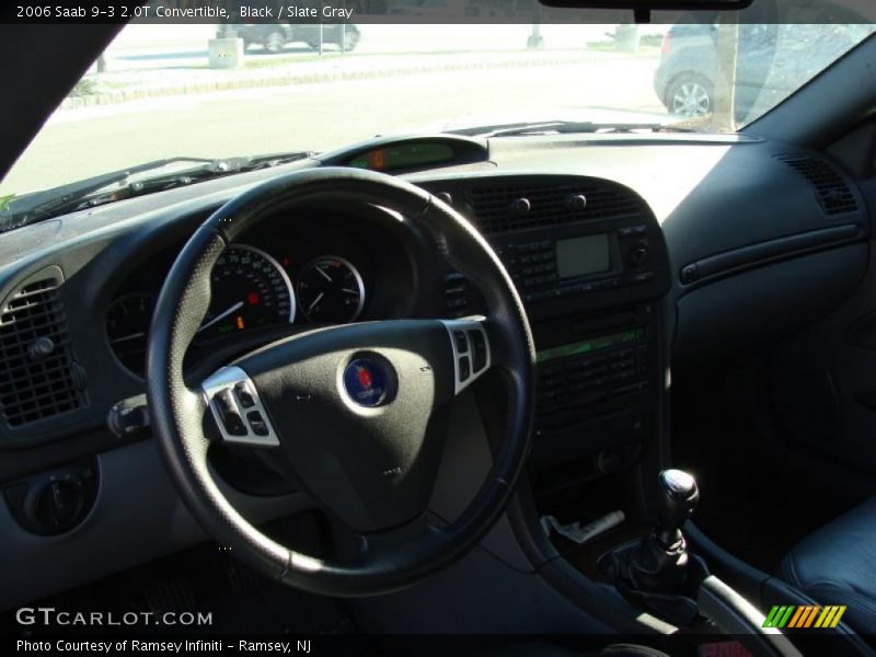 Black / Slate Gray 2006 Saab 9-3 2.0T Convertible