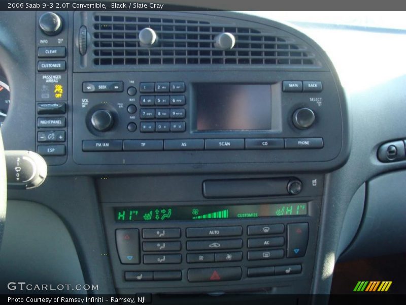 Black / Slate Gray 2006 Saab 9-3 2.0T Convertible