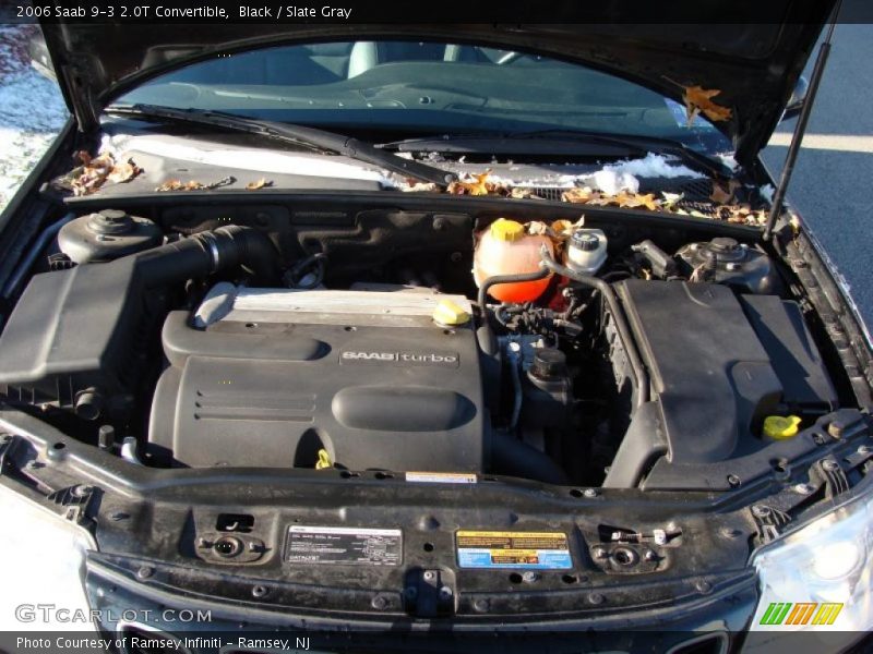 Black / Slate Gray 2006 Saab 9-3 2.0T Convertible