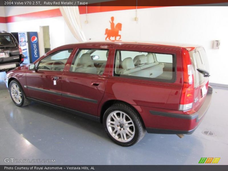 Ruby Red Metallic / Taupe 2004 Volvo V70 2.5T