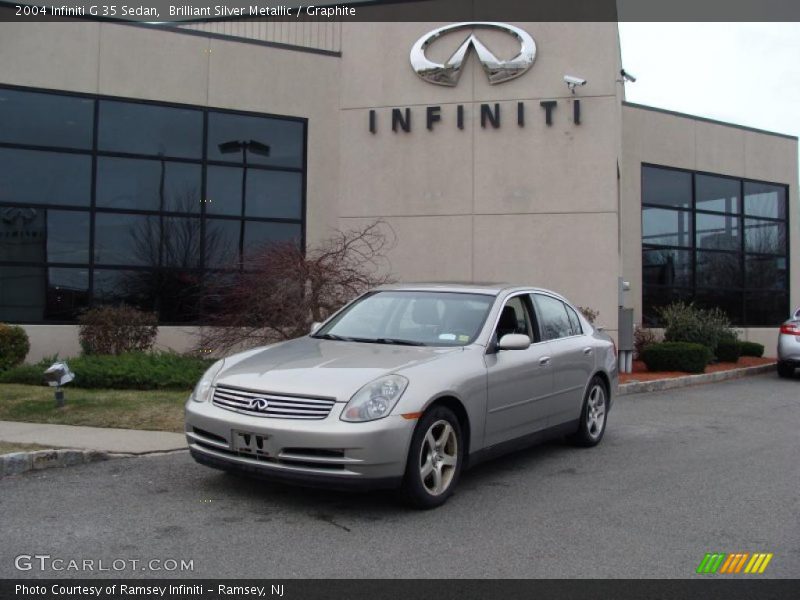 Brilliant Silver Metallic / Graphite 2004 Infiniti G 35 Sedan