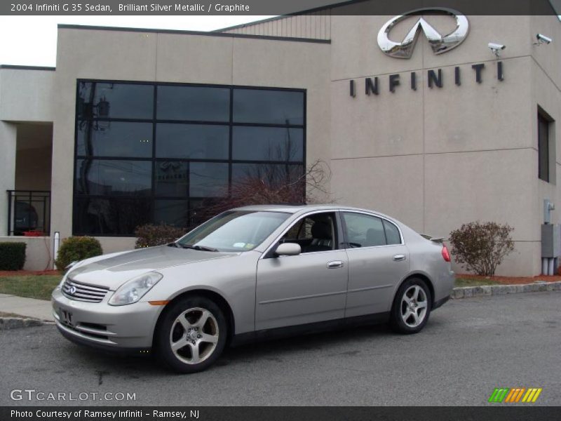 Brilliant Silver Metallic / Graphite 2004 Infiniti G 35 Sedan
