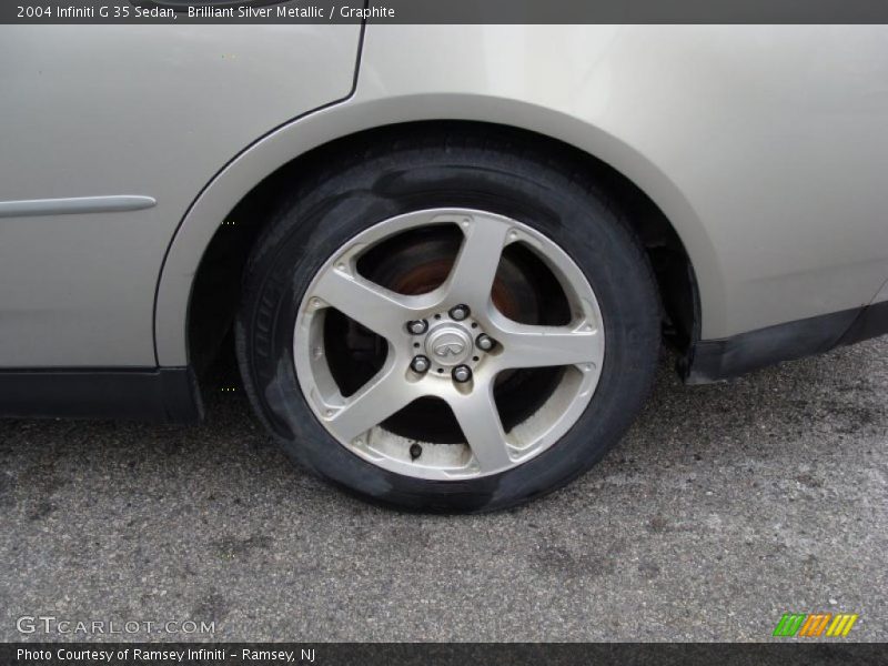 Brilliant Silver Metallic / Graphite 2004 Infiniti G 35 Sedan