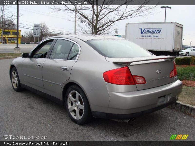 Brilliant Silver Metallic / Graphite 2004 Infiniti G 35 Sedan