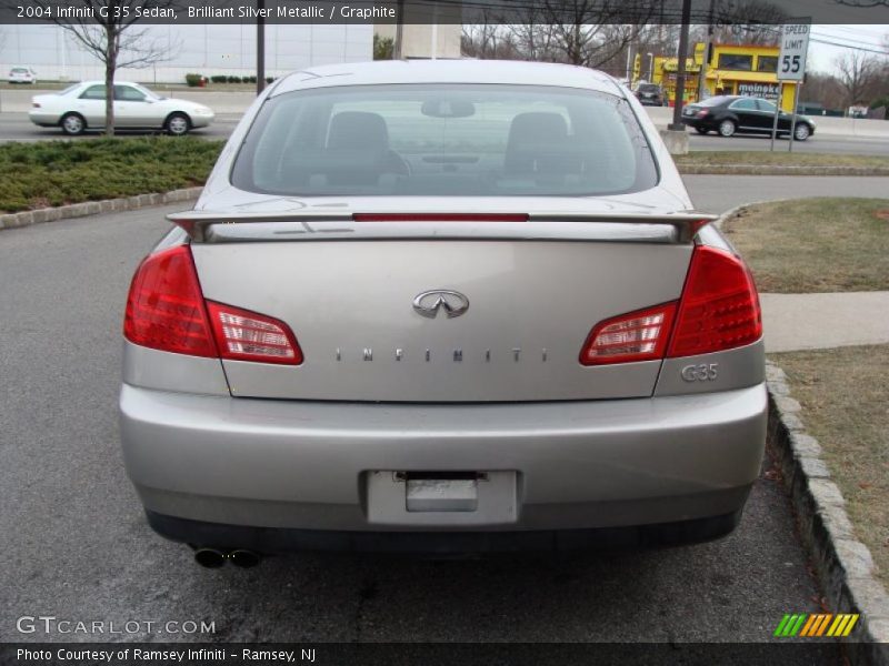 Brilliant Silver Metallic / Graphite 2004 Infiniti G 35 Sedan