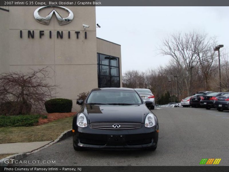Black Obsidian / Graphite Black 2007 Infiniti G 35 Coupe