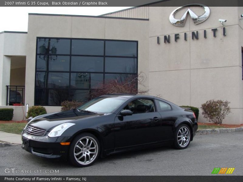 Black Obsidian / Graphite Black 2007 Infiniti G 35 Coupe