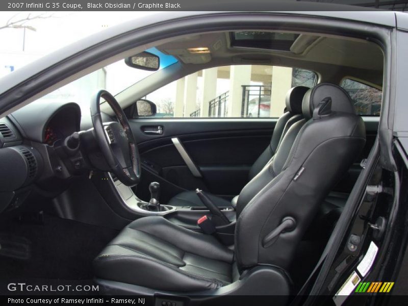Black Obsidian / Graphite Black 2007 Infiniti G 35 Coupe