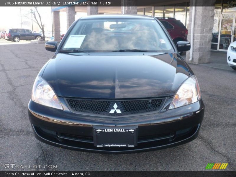 Labrador Black Pearl / Black 2006 Mitsubishi Lancer OZ Rally
